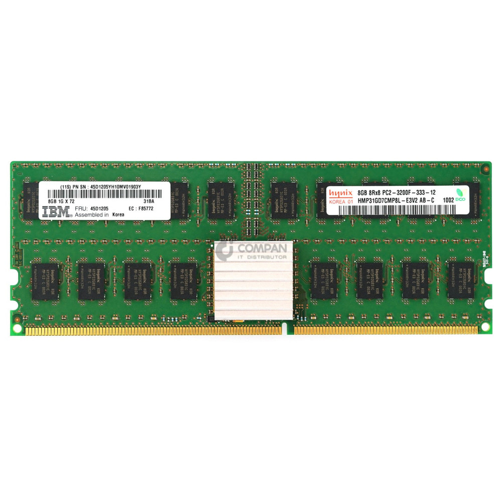 45D1205 IBM DDR2 8GB 8RX8 PC2-3200F 400MHZ RDIMM CAS 3-3-3 FOR IBM POWER6